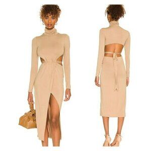 H:ours Cia Midi Dress - Camel